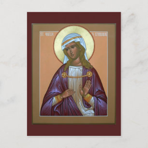 Saint Aurelia Prayer Card Vykort