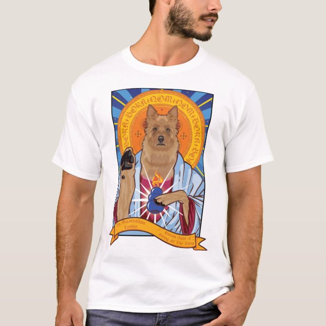 Saint Australian Terrier T-Shirt (Framsida)