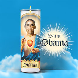 Saint Barack Obama Prayer Candle Klistermärken