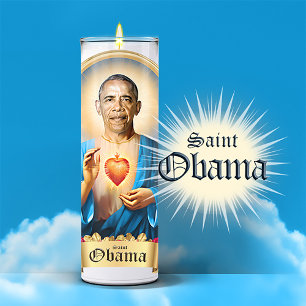 Saint Barack Obama Prayer Candle Klistermärken