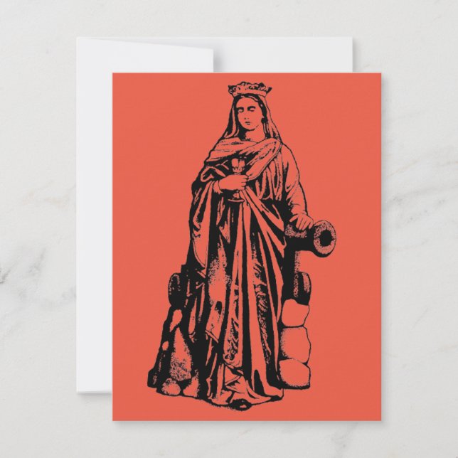 Saint Barbara Virgin och Martyr (Framsida)