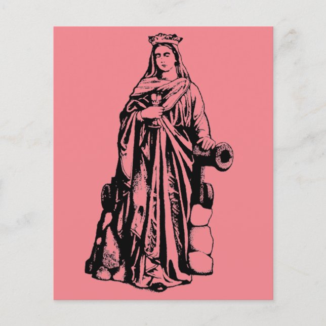 Saint Barbara Virgin och Martyr (Framsida)