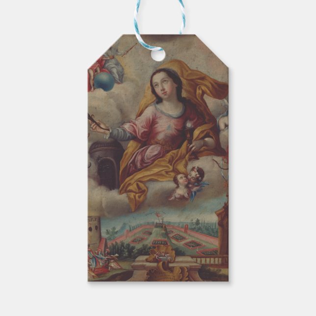Saint Barbara Virgin och Martyr Presentetikett (Framsidan)