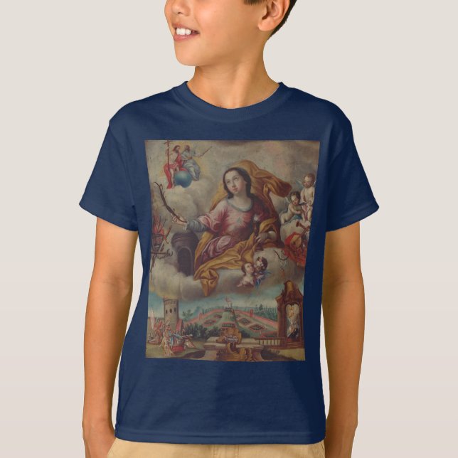 Saint Barbara Virgin och Martyr T Shirt (Framsida)