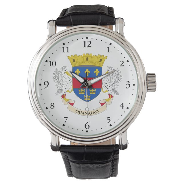 Saint-Barthélemy flagga Armbandsur (Framsida)