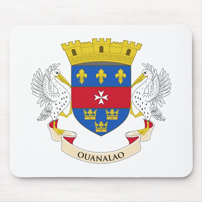 Saint Barthélemy Flagga Musmatta (Framsidan)