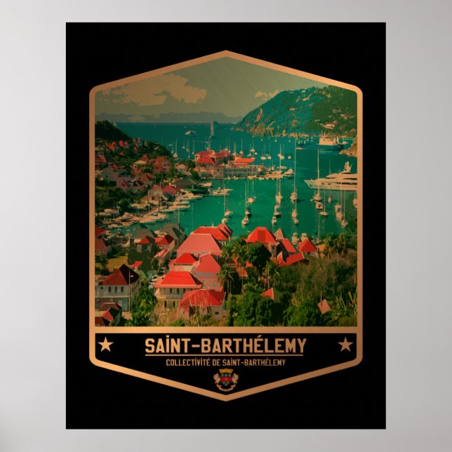 Saint Barthélemy Poster (Framsidan)