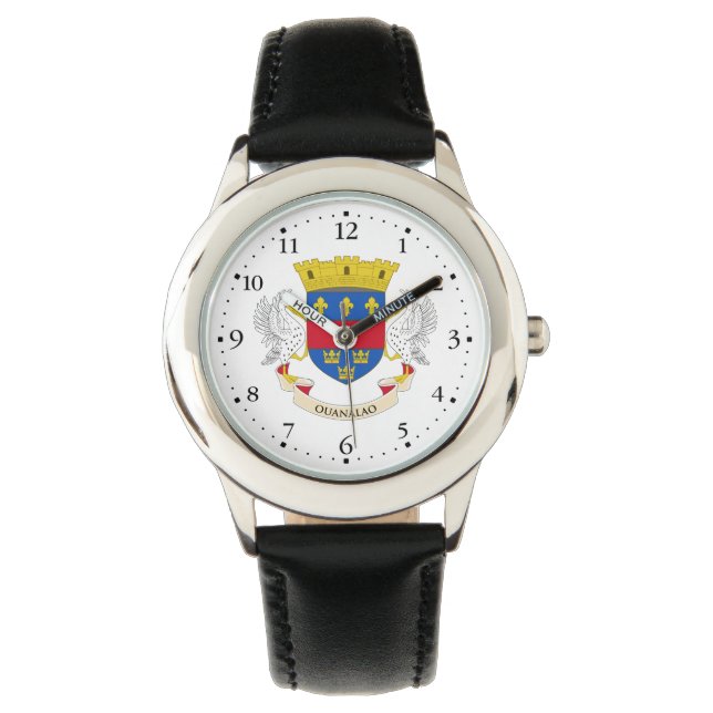 Saint-Barthélemys flagga Armbandsur (Framsida)