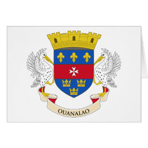 Saint-Barthélemys flagga Hälsningskort