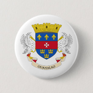 Saint-Barthélemys flagga Knapp