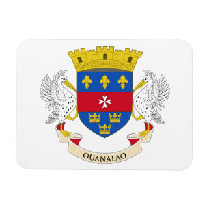 Saint-Barthélemys flagga Magnet