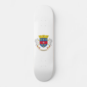 Saint-Barthélemys flagga Mini Skateboard Bräda 18,5 Cm