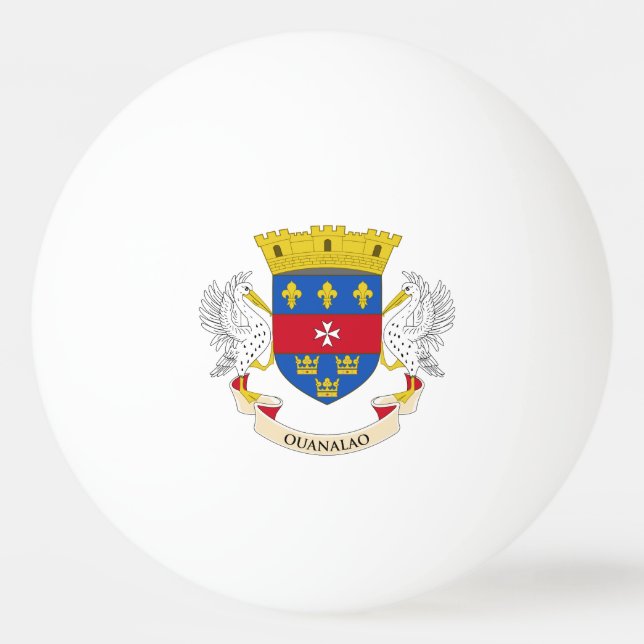 Saint-Barthélemys flagga Pingisboll (Framsidan)