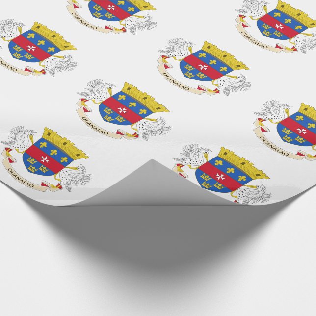 Saint-Barthélemys flagga Presentpapper (Hörn)