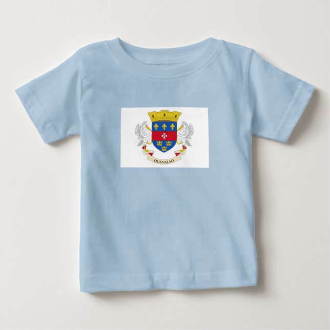 Saint-Barthélemys flagga T Shirt (Framsida)