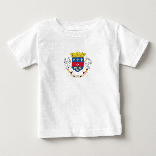 Saint-Barthélemys flagga T Shirt (Framsida)