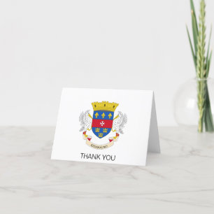 Saint-Barthélemys flagga Tack Kort