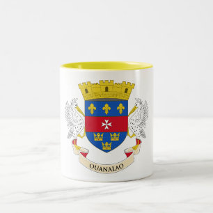 Saint-Barthélemys flagga Två-Tonad Mugg