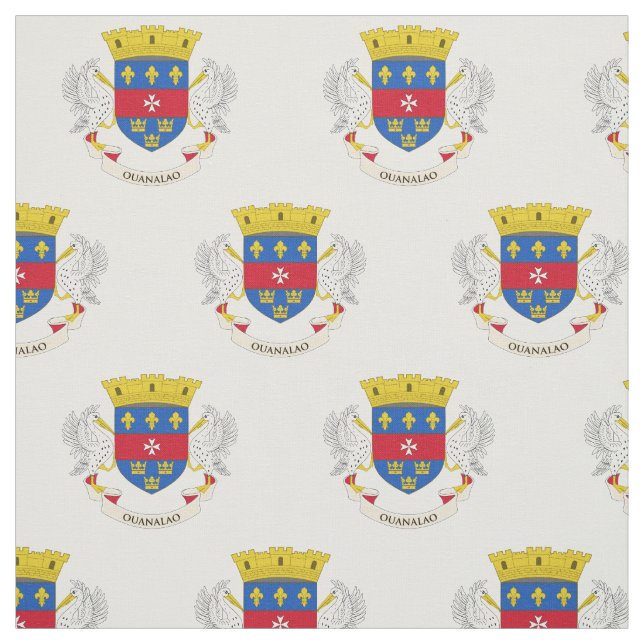 Saint-Barthélemys flagga Tyg (Provkarta)