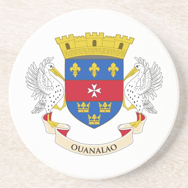 Saint-Barthélemys flagga Underlägg (Framsidan)