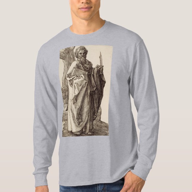 Saint Bartholomew Apostle av Albrecht Durer T Shirt (Framsida)