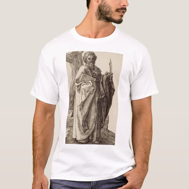 Saint Bartholomew Apostle av Albrecht Durer T Shirt (Framsida)