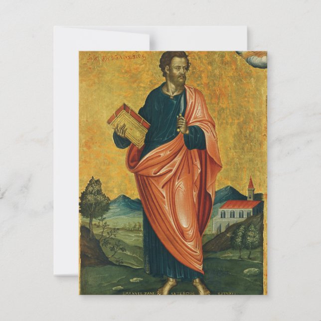 Saint Bartholomew den ortodoxa ikonen Apostle (Framsida)
