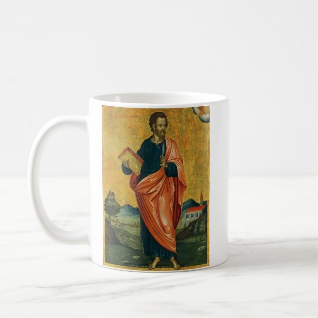 Saint Bartholomew den ortodoxa ikonen Apostle Kaffemugg (Vänster)