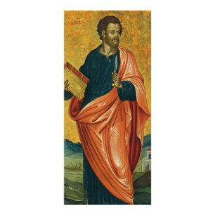 Saint Bartholomew den ortodoxa ikonen Apostle Reklamkort