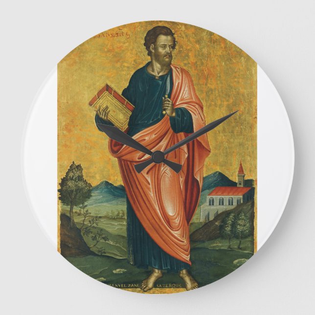 Saint Bartholomew den ortodoxa ikonen Apostle Stor Klocka (Framsida)