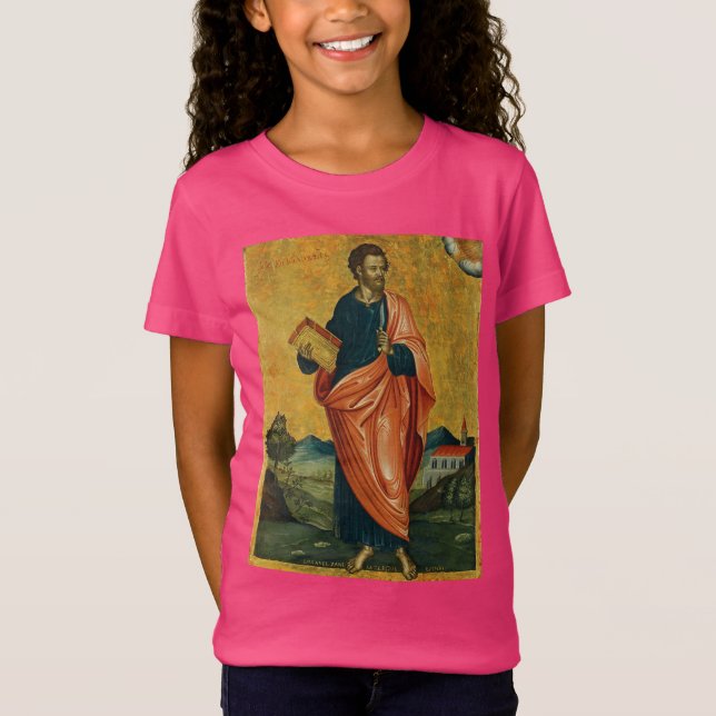 Saint Bartholomew den ortodoxa ikonen Apostle T Shirt (Framsida)