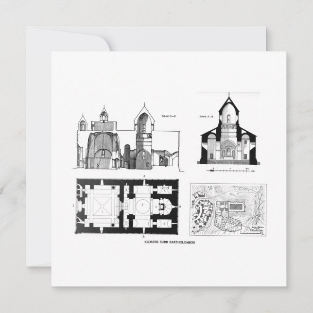 Saint Bartholomew-klostret golv och kor (Framsida)