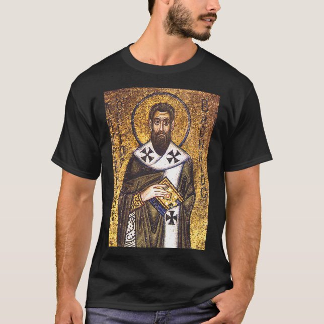 Saint Basil of Caesarea T Shirt (Framsida)