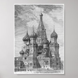 Saint Basil's Cathedral, Moskva Poster