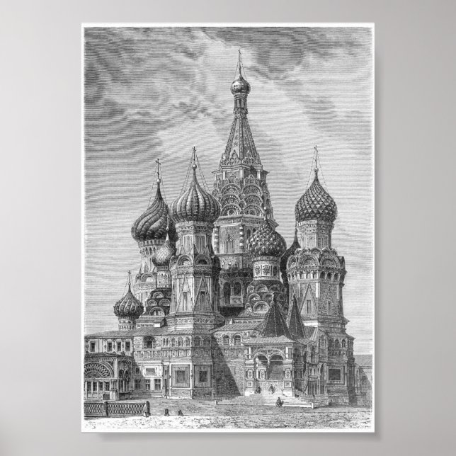 Saint Basil's Cathedral, Moskva Poster (Framsidan)