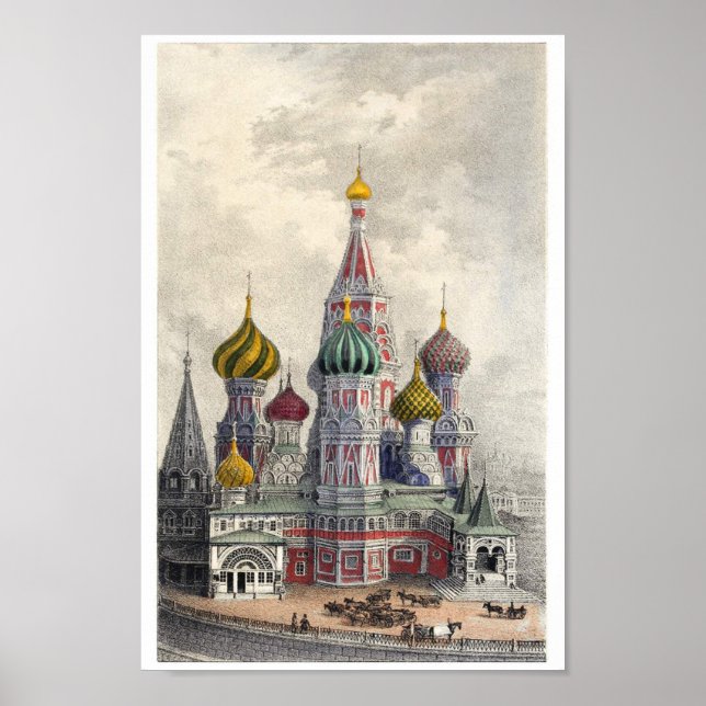Saint Basil's Cathedral, Moskva Poster (Framsidan)