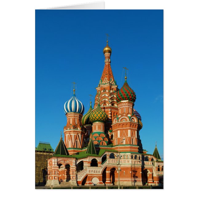 Saint Basil's Cathedral Moskva, Ryssland Hälsningskort (Framsidan)