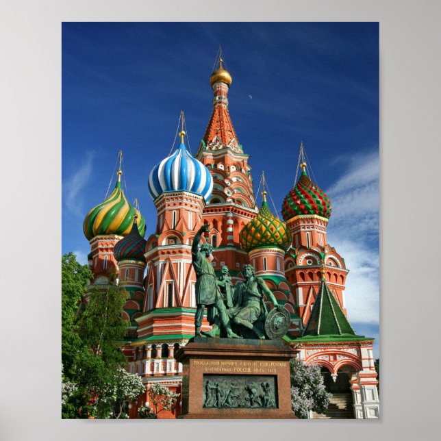 Saint Basil's Cathedral Moskva, Ryssland Poster (Framsidan)