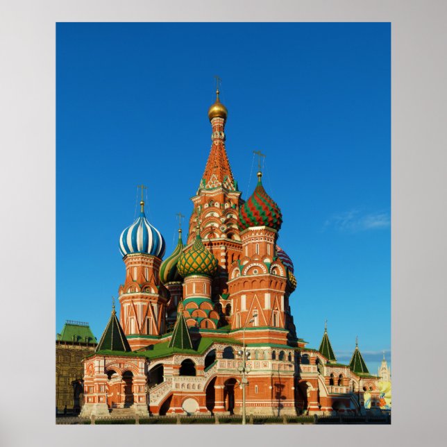 Saint Basil's Cathedral Moskva, Ryssland Poster (Framsidan)