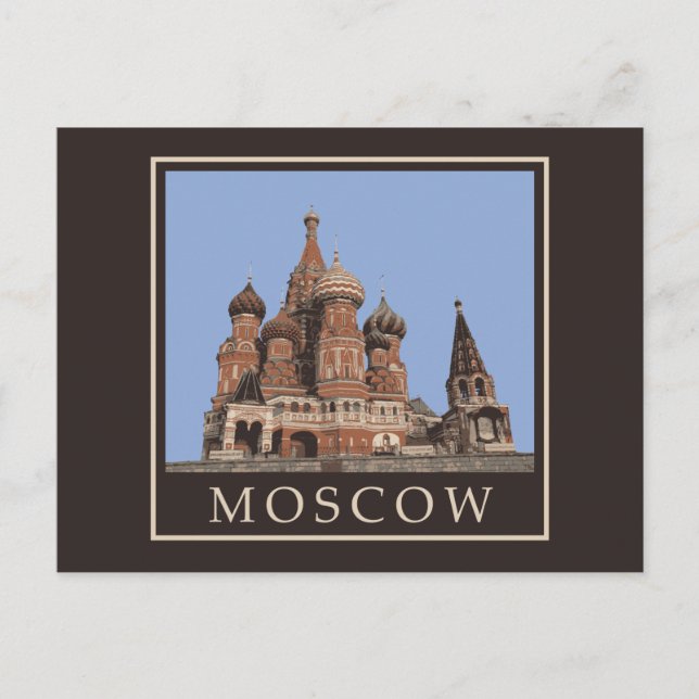 Saint Basil's Cathedral Moskva Vykort (Framsida)