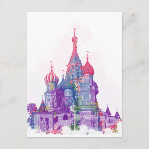 Saint Basil's Cathedral Moskva Vykort