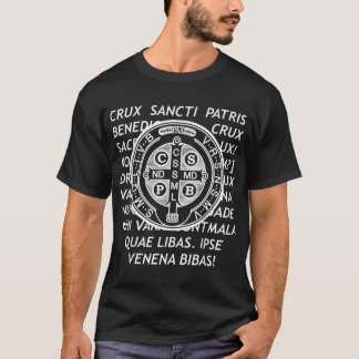 Saint Benedict Medal Christian Latin-be T Shirt