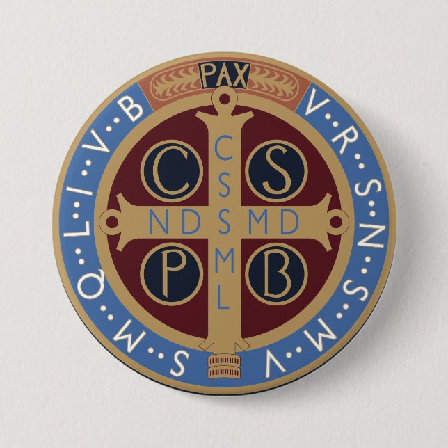 Saint Benedict Medal Knapp (Framsida)