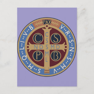 Saint Benedict Medal Vykort