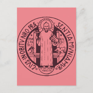 Saint Benedict Medal Vykort