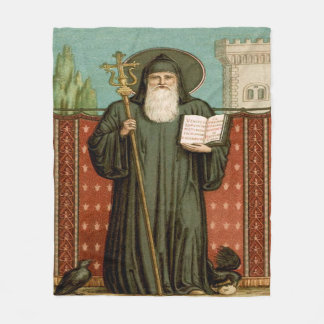 Saint Benedict of Nursia Fleecefilt