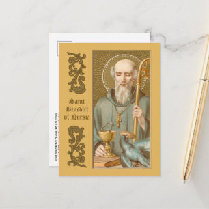 Saint Benedict of Nursia (JM 07) Vykort