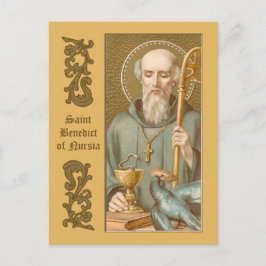 Saint Benedict of Nursia (JM 07) Vykort