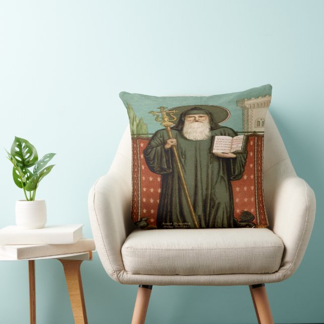 Saint Benedict of Nursia Kudde (Stol)