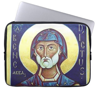 Saint Benedict of Nursia Laptop Fodral